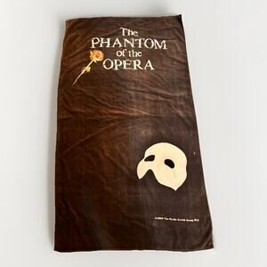 1988 Phantom of the Opera Vintage Beach Towel 32" x 56" Small Tear